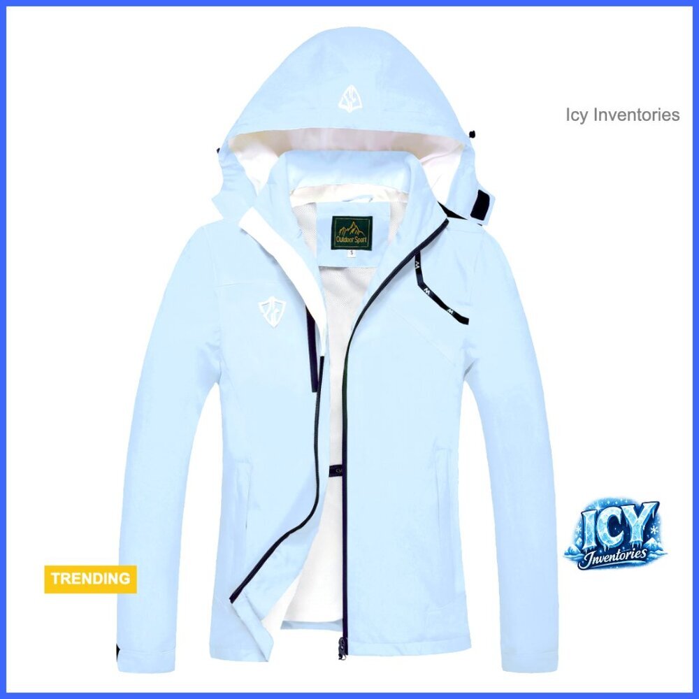 Waterproof Windproof Lightweight Packable Rain Jacket with Hood